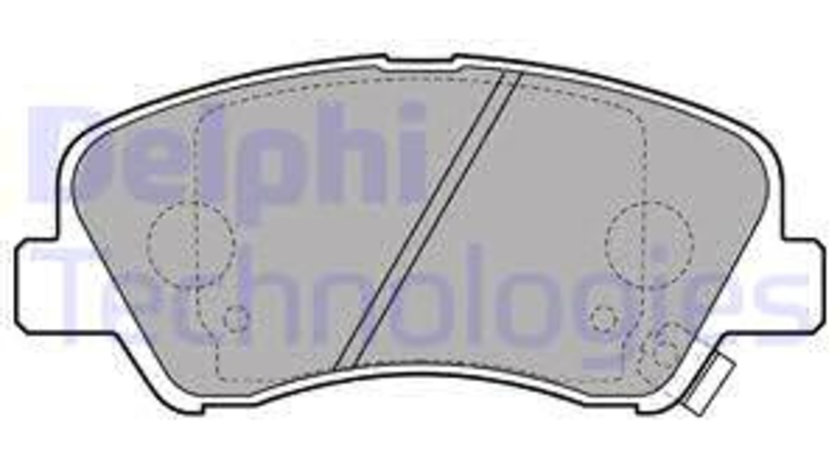 Set placute frana,frana disc punte fata (LP2497 DELPHI) EMGRAND,GEELY,HYUNDAI,HYUNDAI (BEIJING),KIA,KIA (DYK)