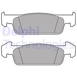 Set placute frana,frana disc punte fata (LP2663 DELPHI) DACIA,RENAULT