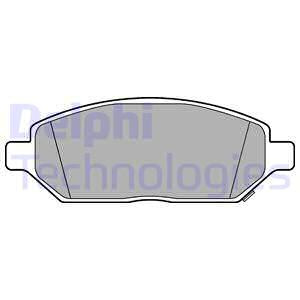 Set placute frana,frana disc punte fata (LP3236 DELPHI) OPEL,VAUXHALL