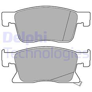 Set placute frana,frana disc punte fata (LP3237 DELPHI) OPEL,VAUXHALL