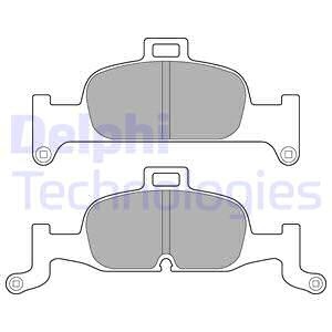 Set placute frana,frana disc punte fata (LP3239 DELPHI) AUDI