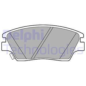 Set placute frana,frana disc punte fata (LP3263 DELPHI) SSANGYONG