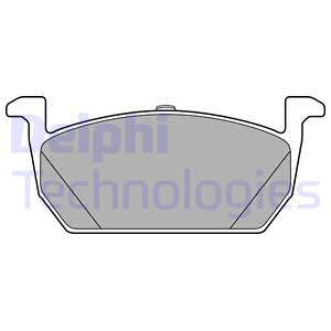Set placute frana,frana disc punte fata (LP3287 DELPHI) AUDI,SEAT,SKODA,VW