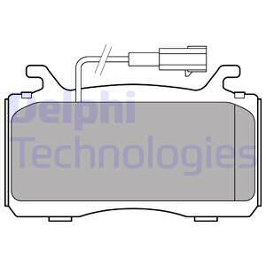 Set placute frana,frana disc punte fata (LP3310 DELPHI) ALFA ROMEO