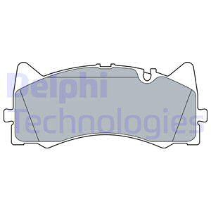 Set placute frana,frana disc punte fata (LP3527 DELPHI) MERCEDES-BENZ