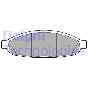 Set placute frana,frana disc punte fata (LP3555 DELPHI) CHRYSLER