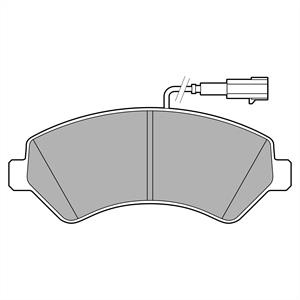 Set placute frana,frana disc punte fata (LP3623 DELPHI) FIAT