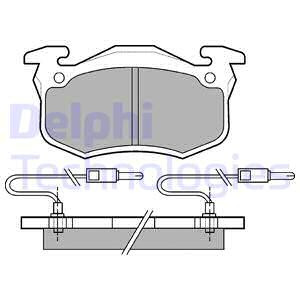 Set placute frana,frana disc punte fata (LP491 DELPHI) RENAULT