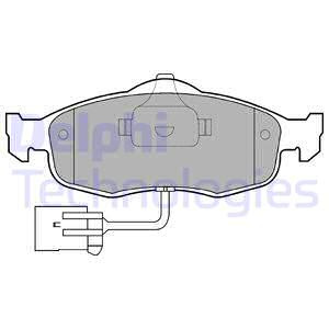 Set placute frana,frana disc punte fata (LP781 DELPHI) FORD,NISSAN