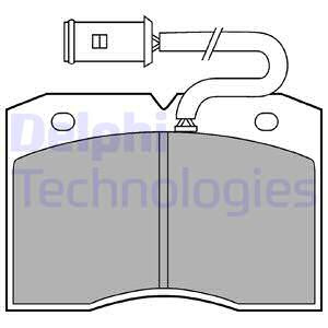 Set placute frana,frana disc punte fata (LP863 DELPHI) IVECO