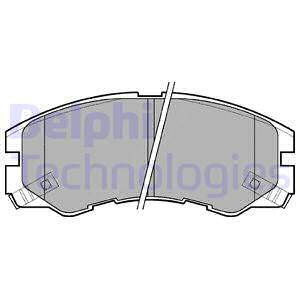 Set placute frana,frana disc punte fata (LP964 DELPHI) ISUZU,OPEL,VAUXHALL