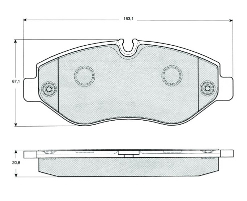 Set placute frana,frana disc punte fata (MT449 MTR) MERCEDES-BENZ,VW
