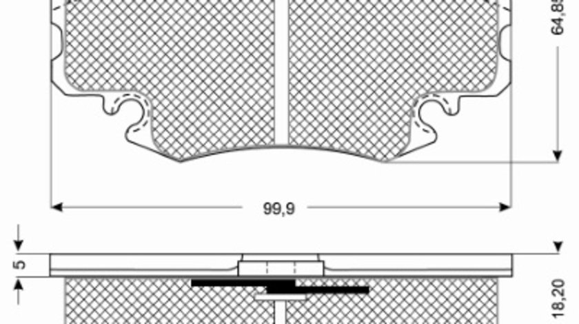 Set placute frana,frana disc punte fata (MT454 MTR) DACIA,LADA,PEUGEOT,RENAULT