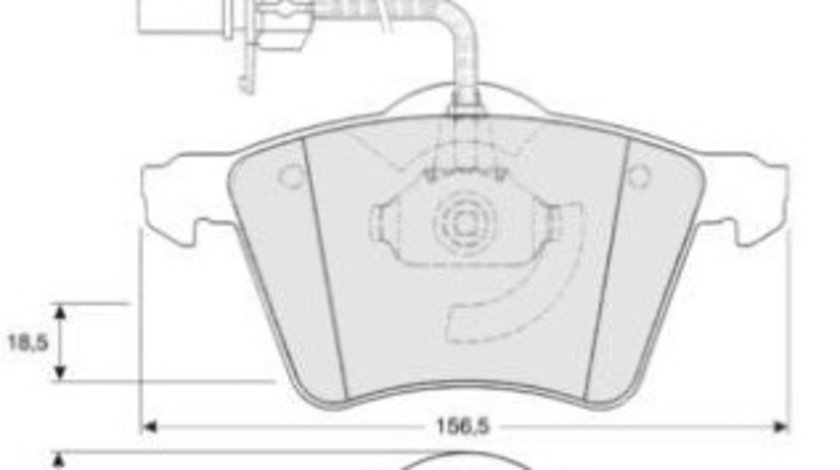 Set placute frana,frana disc punte fata (MT465 MTR) FORD,SEAT,VW