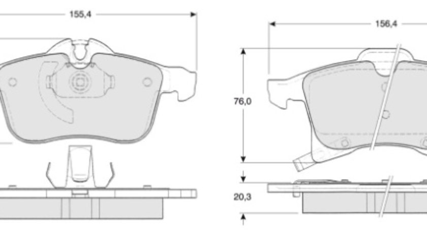 Set placute frana,frana disc punte fata (MT467 MTR) OPEL,VAUXHALL