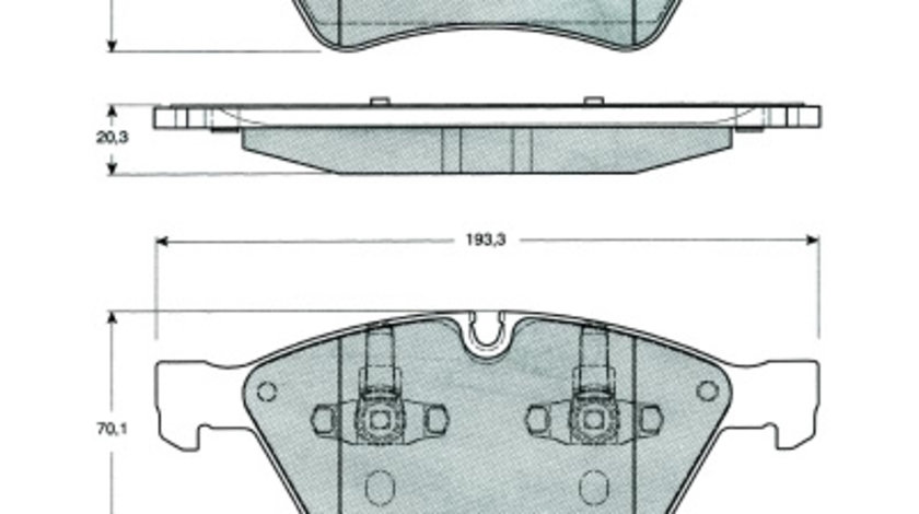 Set placute frana,frana disc punte fata (MT477 MTR) MERCEDES-BENZ