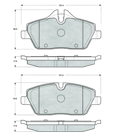 Set placute frana,frana disc punte fata (MT485 MTR) BMW,MINI