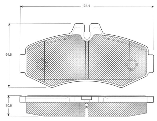 Set placute frana,frana disc punte fata (MT546 MTR) MERCEDES-BENZ