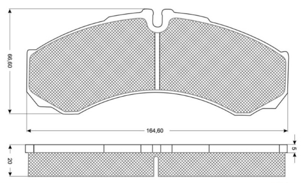 Set placute frana,frana disc punte fata (MT633 MTR) IVECO