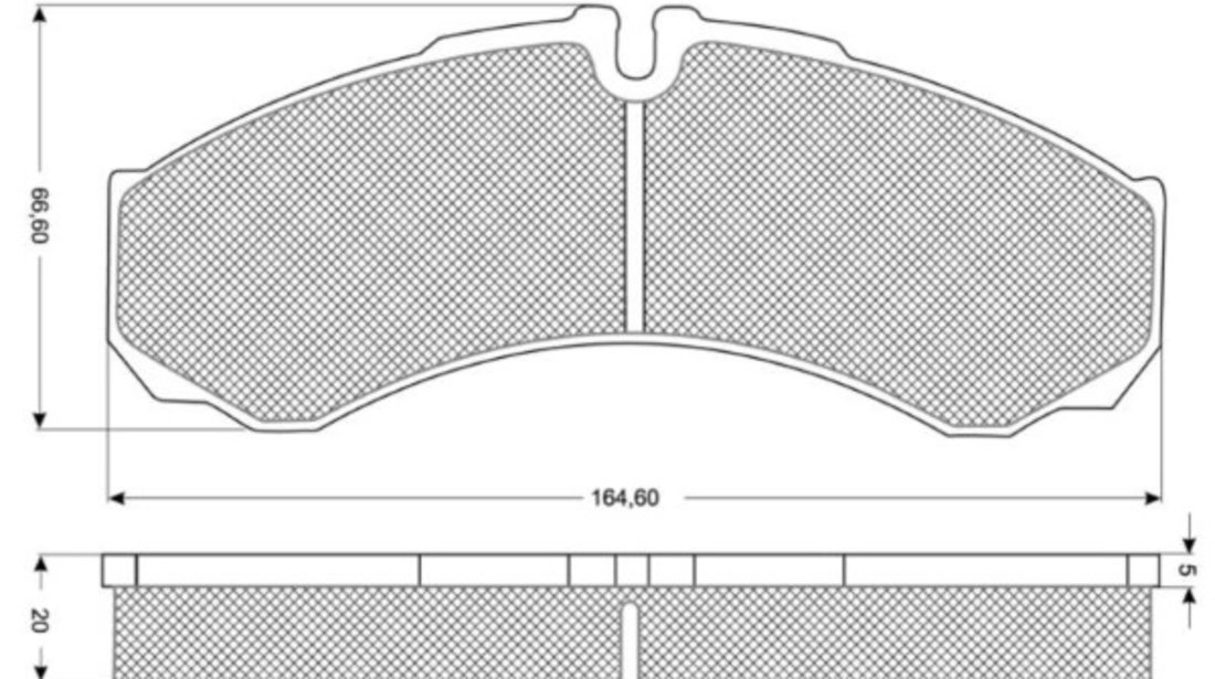 Set placute frana,frana disc punte fata (MT633 MTR) IVECO