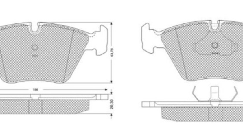 Set placute frana,frana disc punte fata (MT663 MTR) BMW