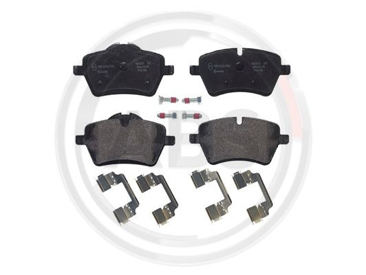 Set placute frana,frana disc punte fata (P06086 ABS) MINI