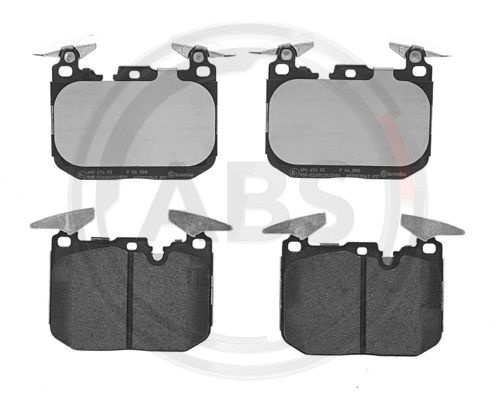 Set placute frana,frana disc punte fata (P06088 ABS) BMW,BMW (BRILLIANCE)