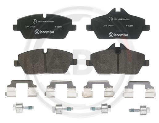 Set placute frana,frana disc punte fata (P06091 ABS) BMW