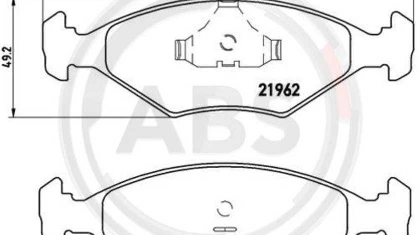 Set placute frana,frana disc punte fata (P23055 ABS) FIAT