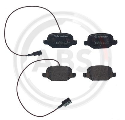 Set placute frana,frana disc punte fata (P23181 ABS) ABARTH,FIAT