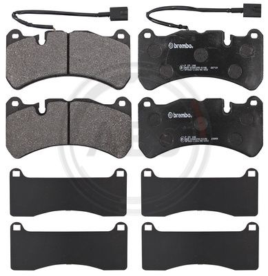 Set placute frana,frana disc punte fata (P23186 ABS) ALFA ROMEO