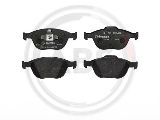 Set placute frana,frana disc punte fata (P24058 ABS) FORD,FORD AUSTRALIA