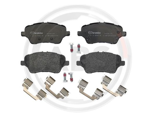 Set placute frana,frana disc punte fata (P24151 ABS) FORD,FORD AUSTRALIA