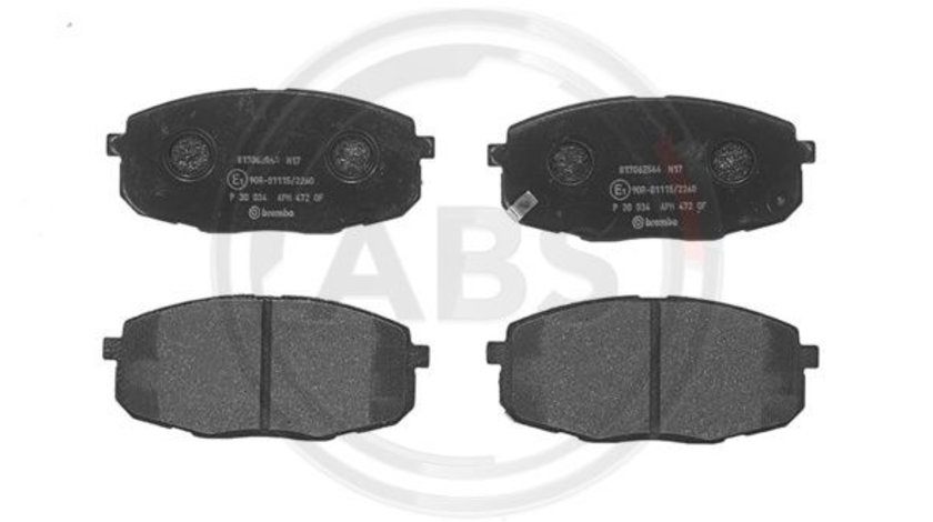 Set placute frana,frana disc punte fata (P30034 ABS) CHANGAN,HYUNDAI,HYUNDAI (BEIJING),KIA,KIA (DYK)