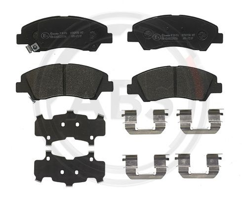 Set placute frana,frana disc punte fata (P30076 ABS) HYUNDAI