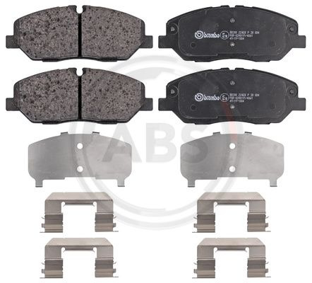 Set placute frana,frana disc punte fata (P30084 ABS) HYUNDAI