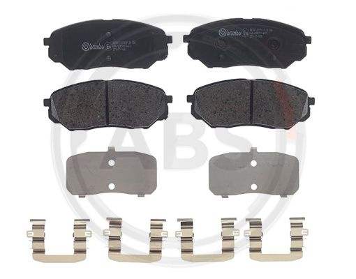 Set placute frana,frana disc punte fata (P30086 ABS) HYUNDAI,KIA