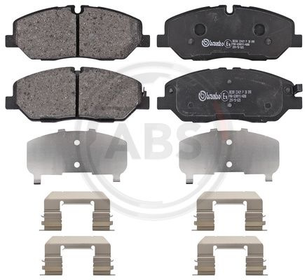 Set placute frana,frana disc punte fata (P30090 ABS) HYUNDAI