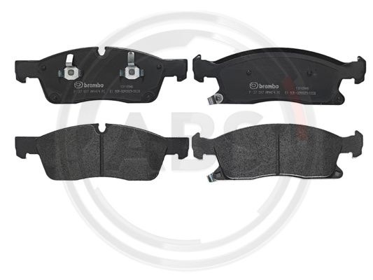 Set placute frana,frana disc punte fata (P37017 ABS) DODGE,JEEP