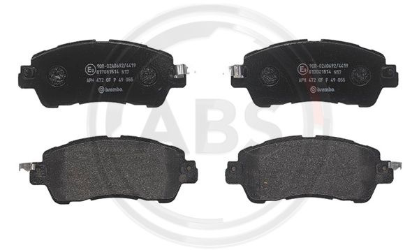 Set placute frana,frana disc punte fata (P49055 ABS) MAZDA,NISSAN