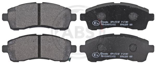 Set placute frana,frana disc punte fata (P49057 ABS) MAZDA