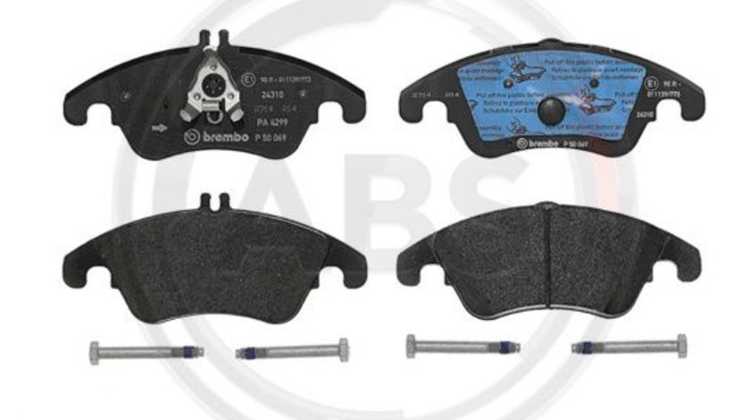 Set placute frana,frana disc punte fata (P50069 ABS) MERCEDES-BENZ,MERCEDES-BENZ (BBDC)