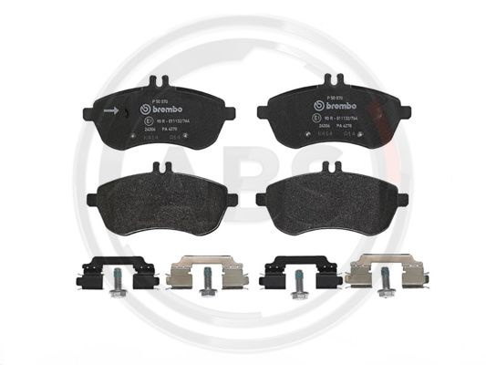 Set placute frana,frana disc punte fata (P50070 ABS) MERCEDES-BENZ