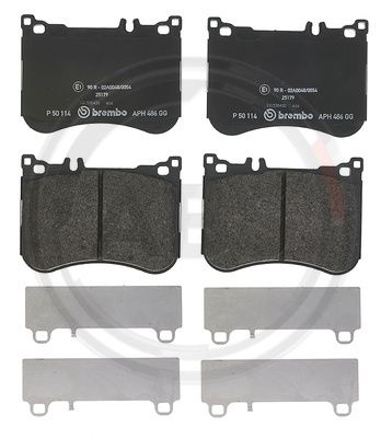 Set placute frana,frana disc punte fata (P50114 ABS) BRABUS,MERCEDES-BENZ