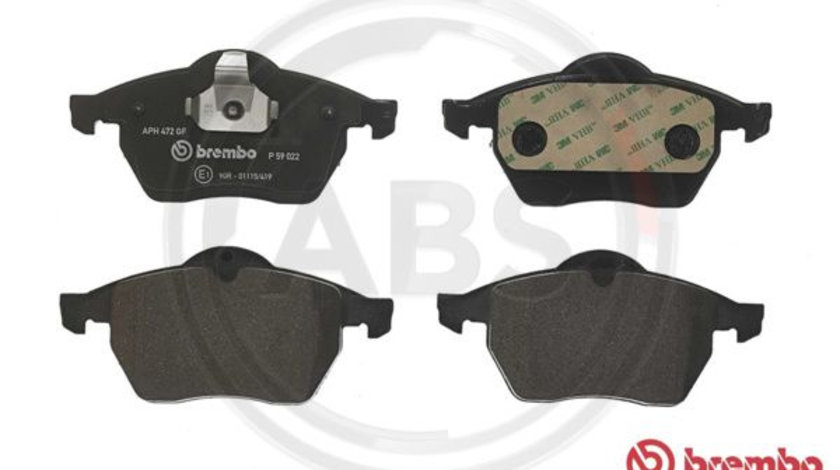 Set placute frana,frana disc punte fata (P59022 ABS) CHEVROLET,HOLDEN,OPEL,SAAB,VAUXHALL