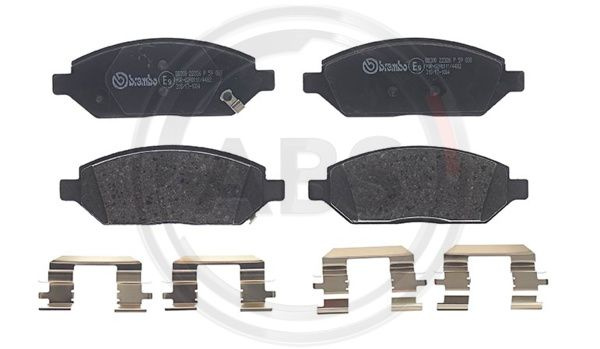 Set placute frana,frana disc punte fata (P59088 ABS) OPEL,VAUXHALL
