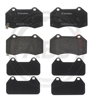 Set placute frana,frana disc punte fata (P59094 ABS) OPEL,VAUXHALL
