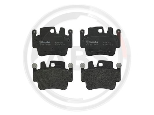Set placute frana,frana disc punte fata (P65009 ABS) PORSCHE