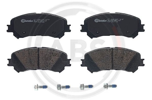 Set placute frana,frana disc punte fata (P68067 ABS) RENAULT