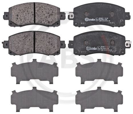 Set placute frana,frana disc punte fata (P78028 ABS) SUBARU